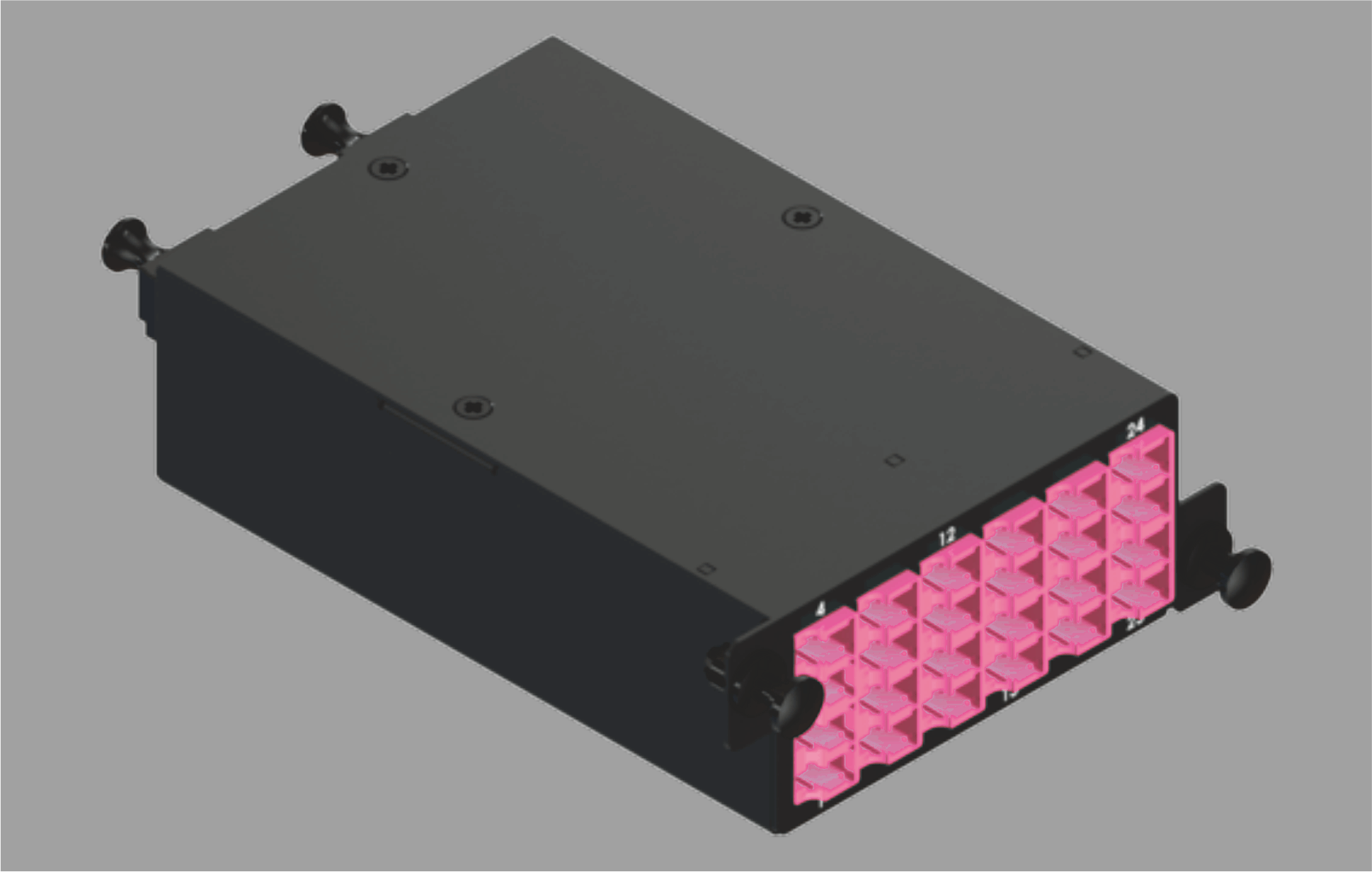 Modular 2xMPO-12 to 6xLC Quad Cassette (24x12-Module=288-Fiber)